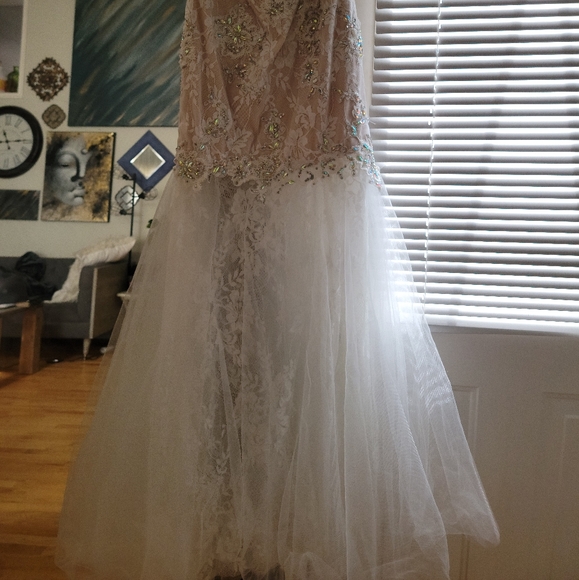 Beautiful GIGI Designs by La Femme lace gown - Picture 14 of 14